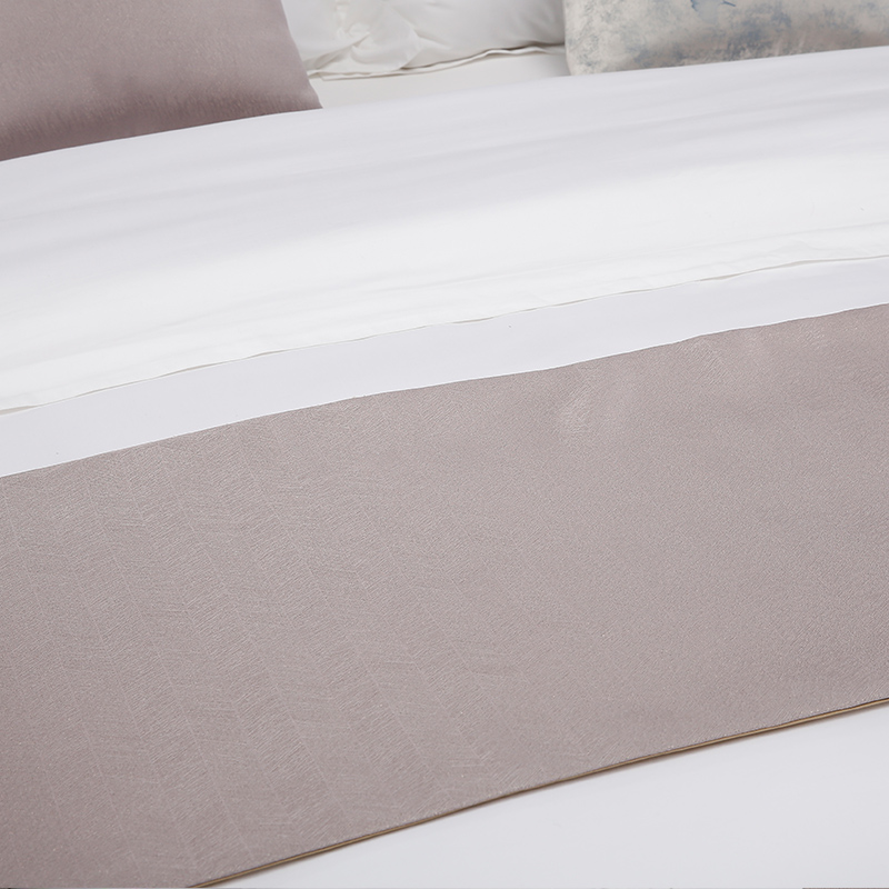 Sciarpa da letto con runner da letto matrimoniale floreale grigio