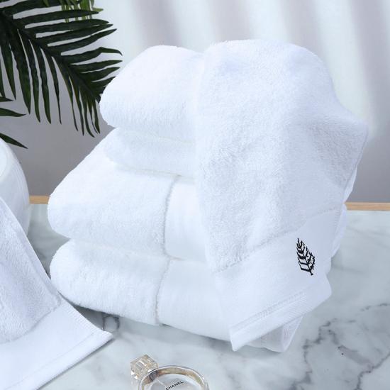 Set 3 asciugamani da bagno Hammam in lino 100% cotone