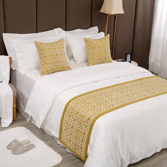 colore giallo Runner da letto di lusso